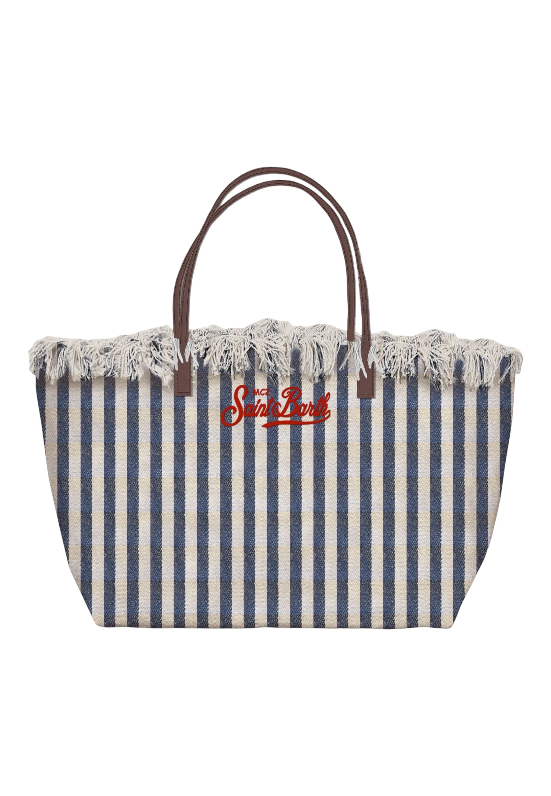 Borsa A Spalla Donna Mc2 Saint Barth Hb Stripes City Bag Fringe CBF0001