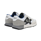 Sneakers Basse Uomo Sun68 Stile Running, Nylon E Suede, Maxi Logo Ricamato, Dettagli A Contrasto Jaki 2.0 Solid Z46121