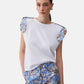T-Shirt Manica Corta Donna Liu Jo Brown Blue Wave Lily Linea 3.0 WA6201J6308