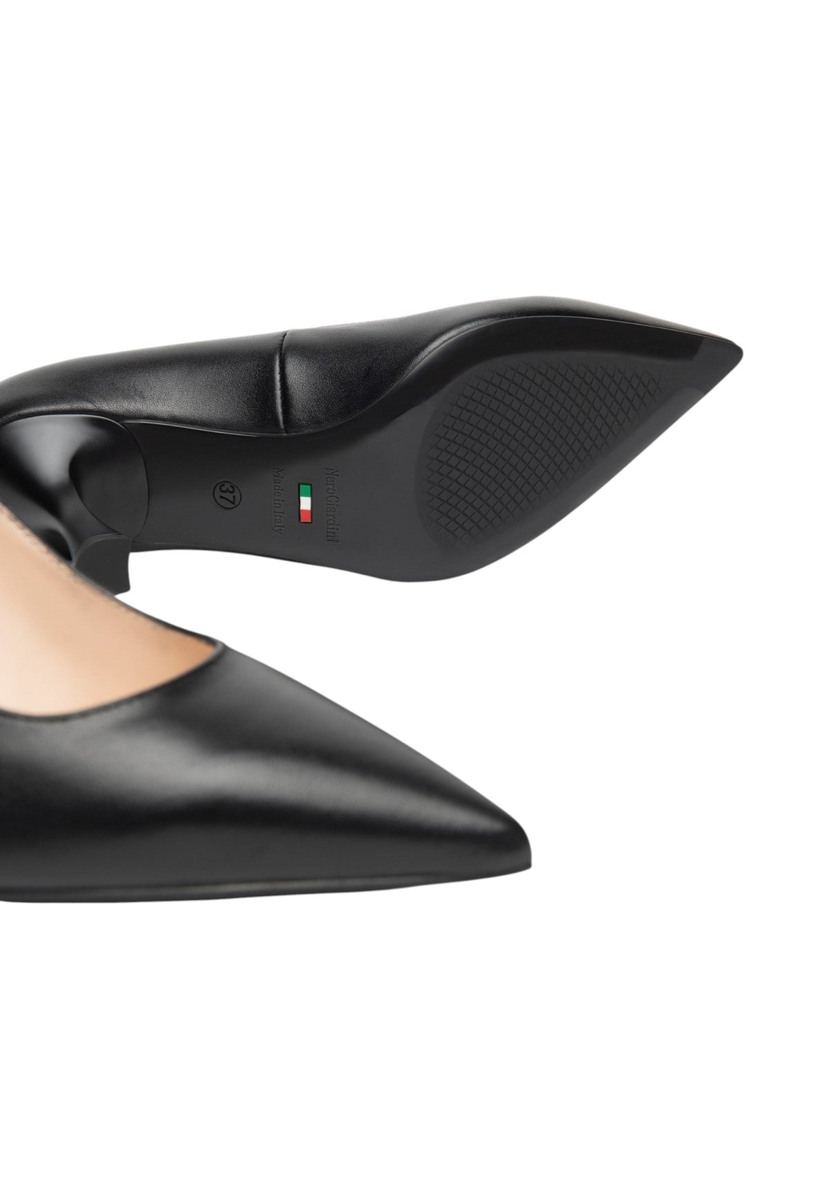 Decollete  Donna Nero Giardini Tomaia in pelle, punta affusolata, scollo pulito, tacco sottile, suola sottile, Made in Italy  E615420DE
