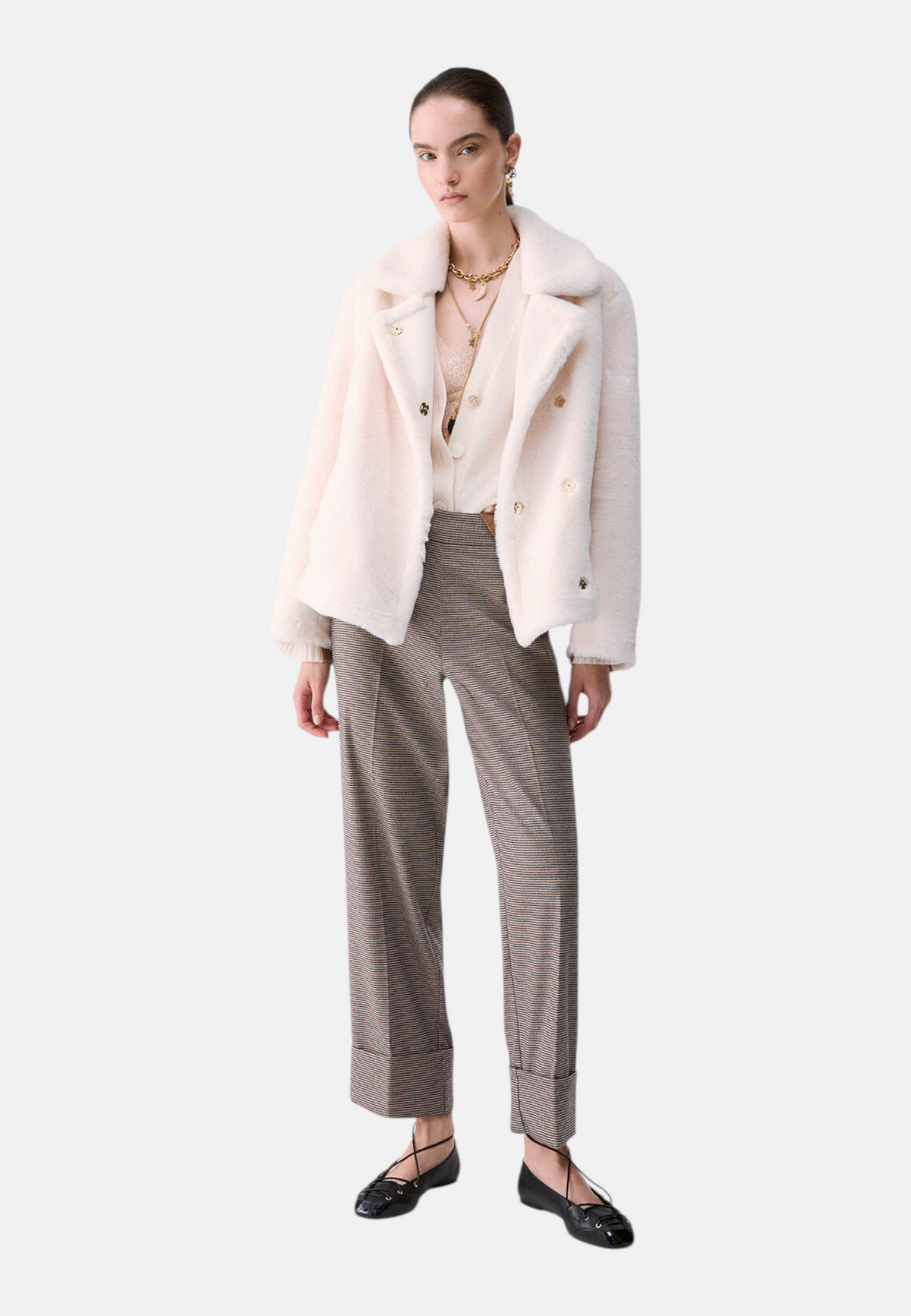 Pelliccia Sintetica Donna Liu Jo Con Collo Classico  WF6405E1170