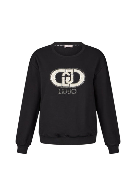 Felpa A Girocollo Donna Liu Jo Con Perle  TF5154FS576