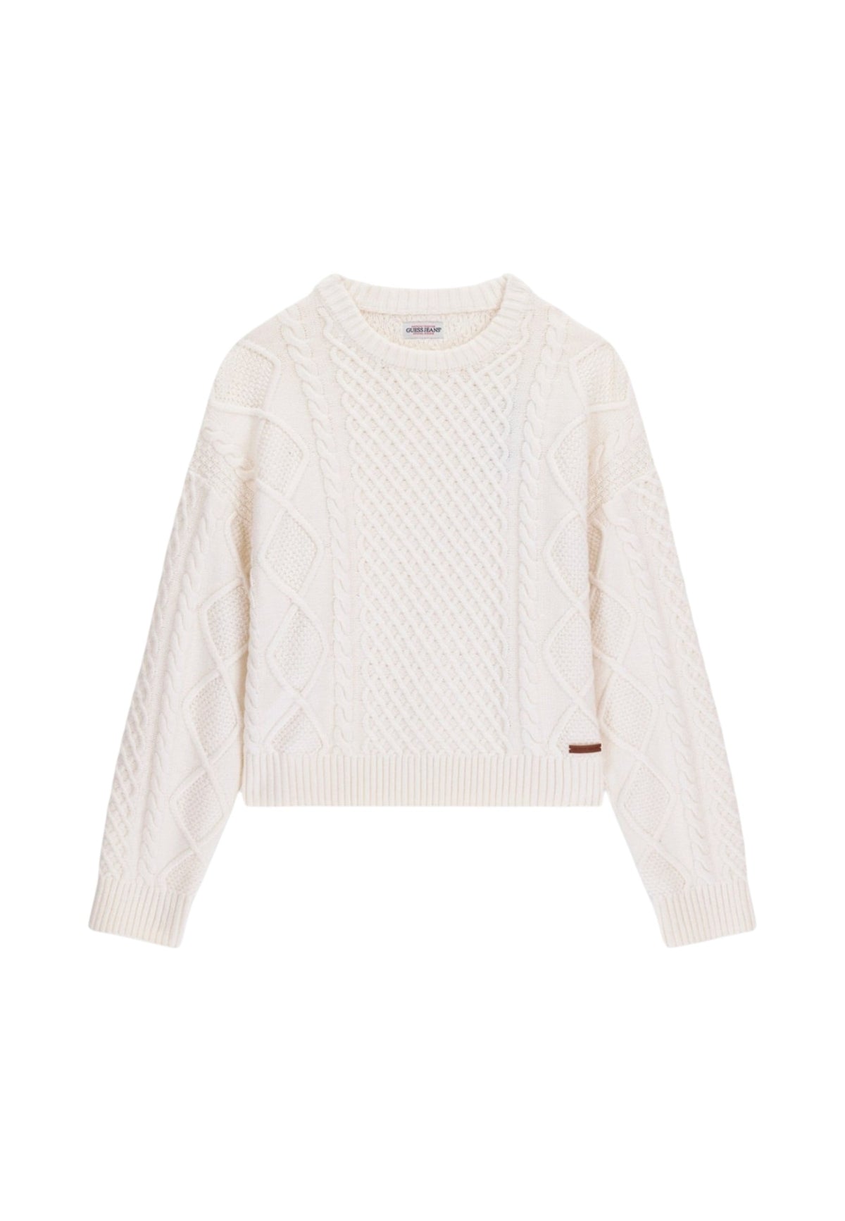 Maglione A Girocollo Donna Guess Lavorazione a trecce Gj W6BR15Z1260