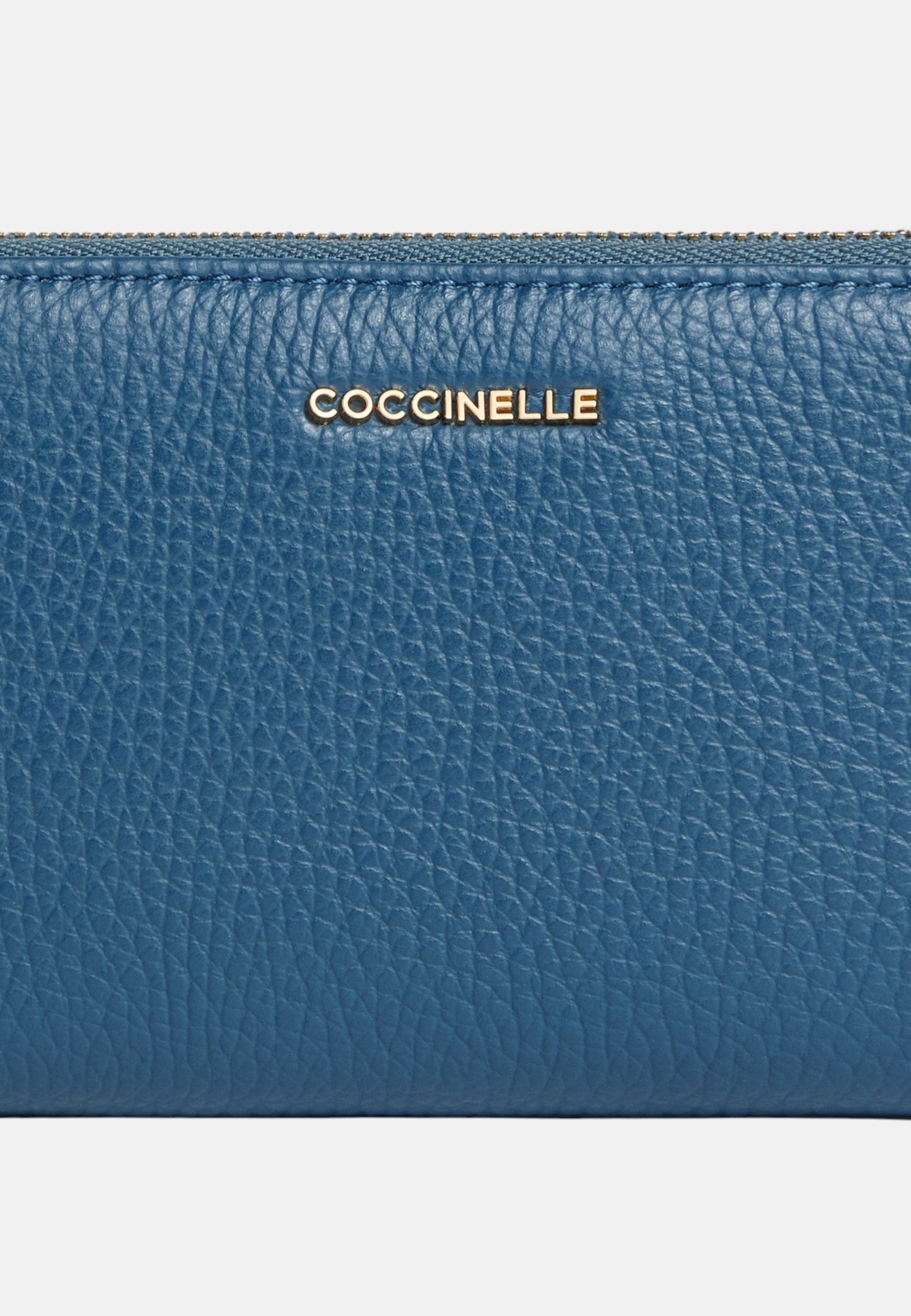 Portafoglio Con Zip Donna Coccinelle In Pelle Martellata Metallic Soft Large E2MW5113201