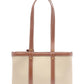Borsa A Spalla Donna Trussardi Shopper Small In Canvas E Pelle Elba Z774E006475N
