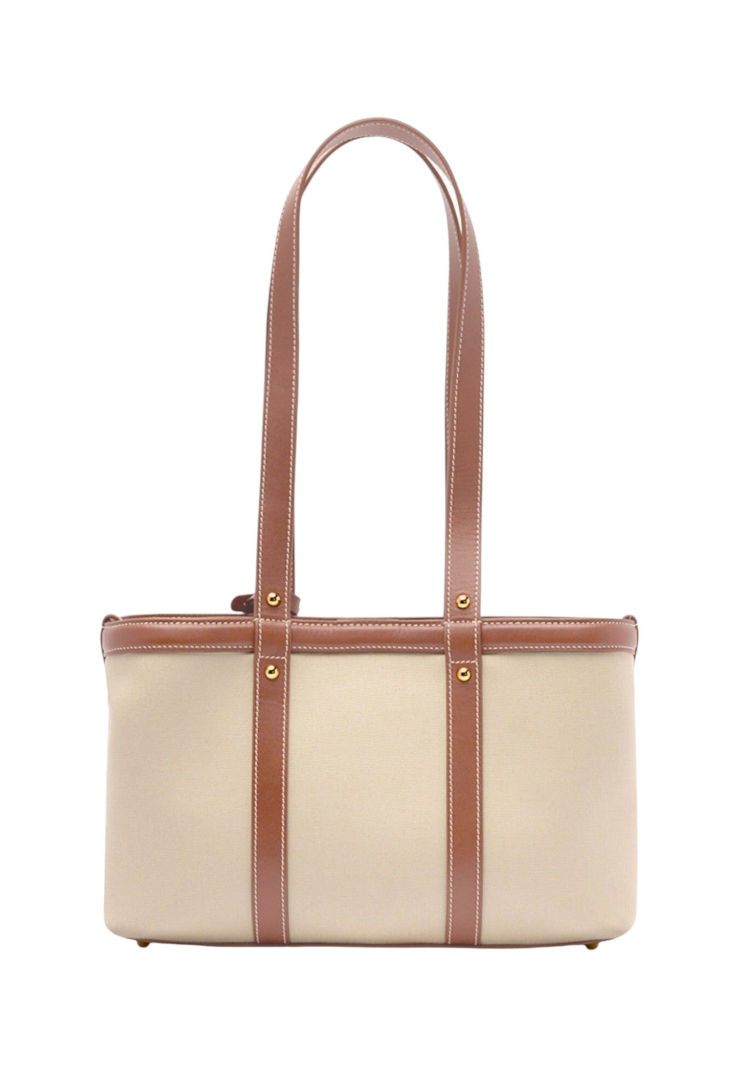 Borsa A Spalla Donna Trussardi Shopper Small In Canvas E Pelle Elba Z774E006475N
