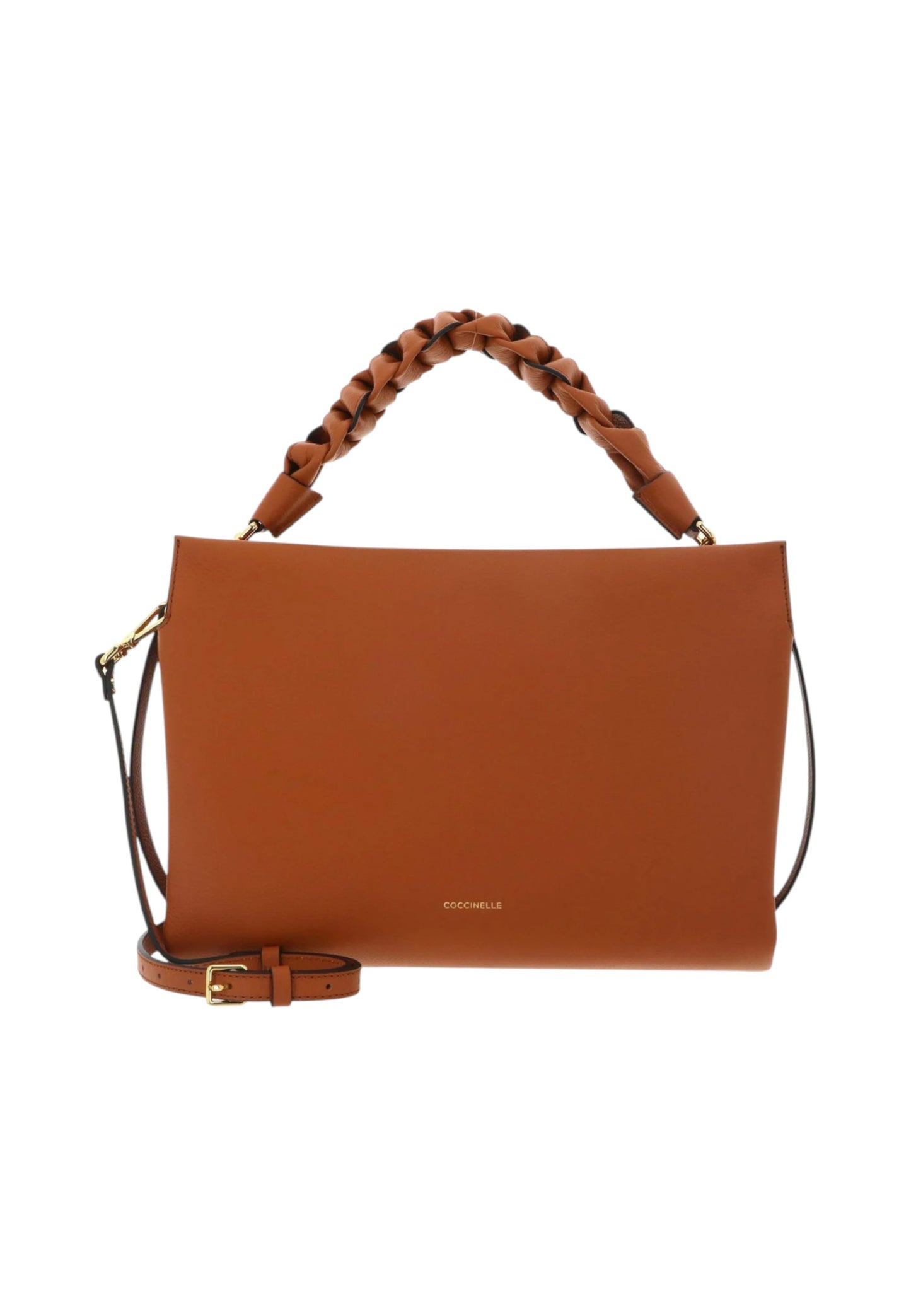 Borsa A Spalla Donna Coccinelle In Pelle Martellata Doppia Boheme Medium E1M50190201
