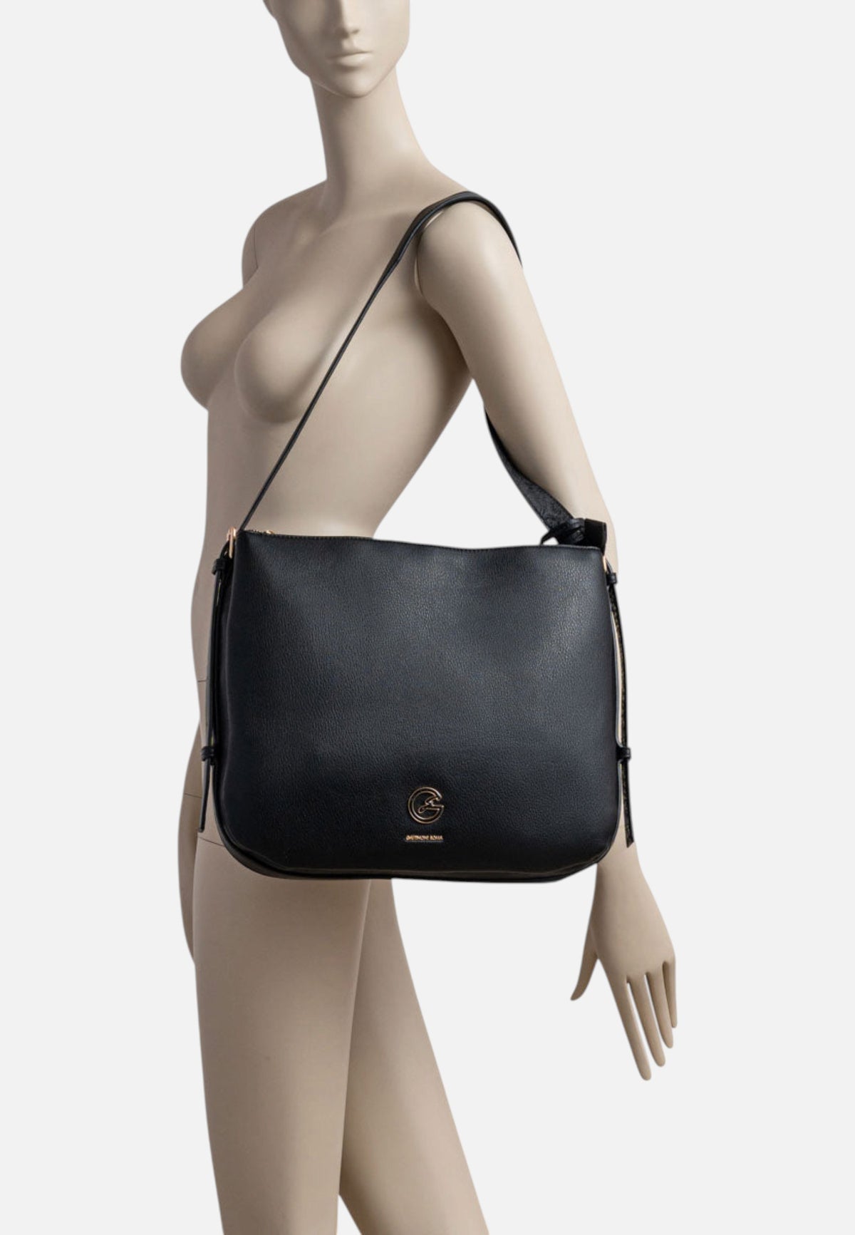 Borsa A Spalla Donna Gattinoni Linea Denise Soft, Similpelle, Hobo, Doppia chiusura con zip Denise Soft BENDN8786WVP