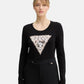 T-Shirt Manica lunga Donna Guess  Leo Triangle W6RI33J1314