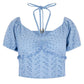 Top Manica Corta Donna Guess  Aini Cropped W3GP16KALQ0