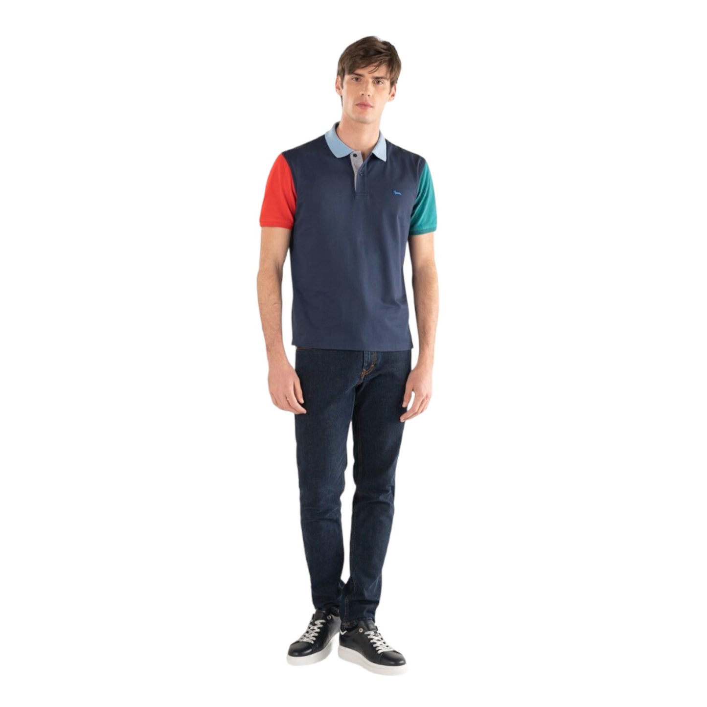 Polo Manica Corta Uomo Harmont & Blaine  Color Block LRJ351021215