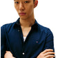 Camicia Manica lunga Uomo Tommy Hilfiger  Flex Poplin Kent Col