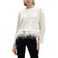 Maglione A Girocollo Donna Twinset Con Mix Punti E Piume  242TP3251