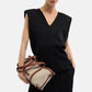 Borsa A Spalla Donna Trussardi Shopper Small In Canvas E Pelle Elba Z774E006475N