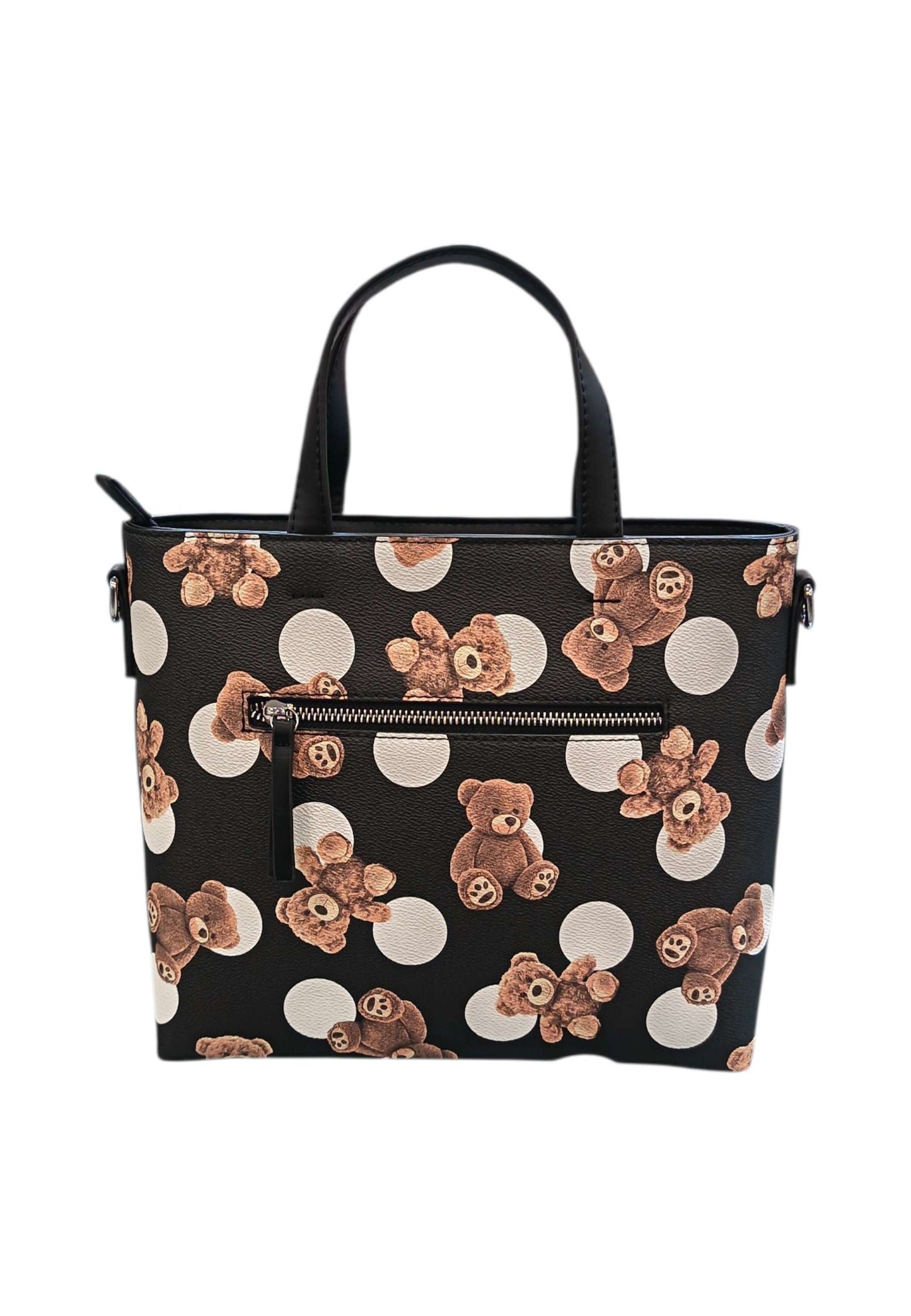 Borsa A Mano Donna Pashbag Tote Stampa Orsetti Babies Pet.Steffy-Babies