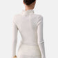 Maglia Collo Alto Donna Liu Jo A Costine Con Volant Sulle Maniche  CF6043MA82O
