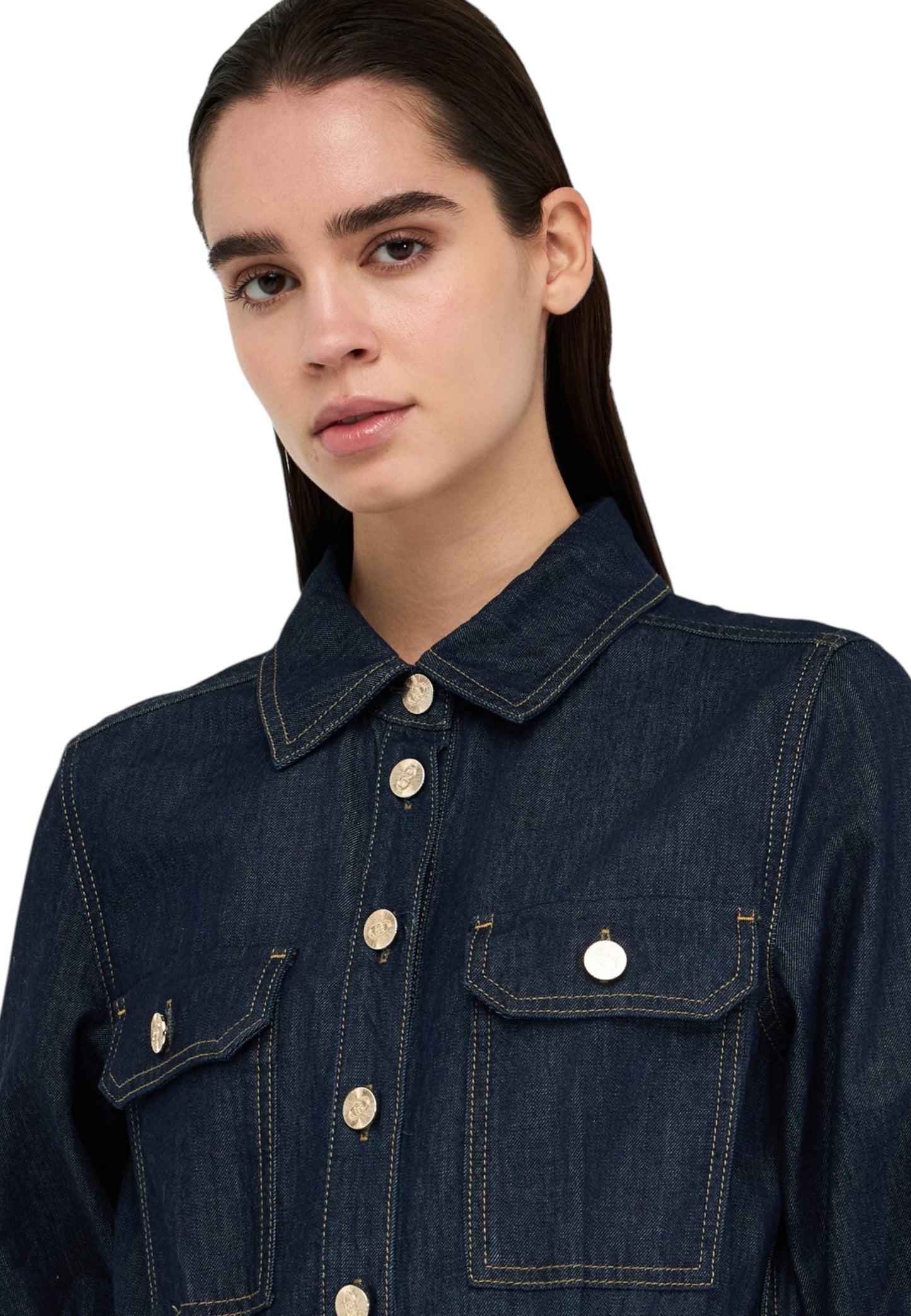 Vestito Midi Donna Liu Jo Chemiser In Denim  UF5148D0268