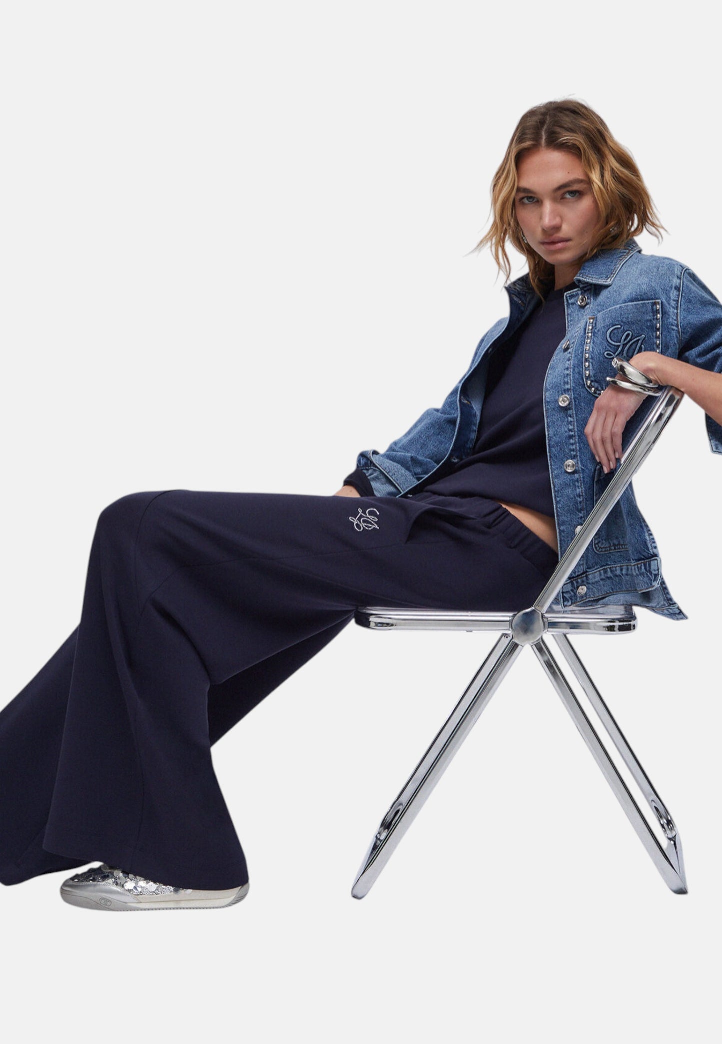 Pantaloni Flare Fit Donna Liu Jo In Scuba Eco Line TA6080JS869