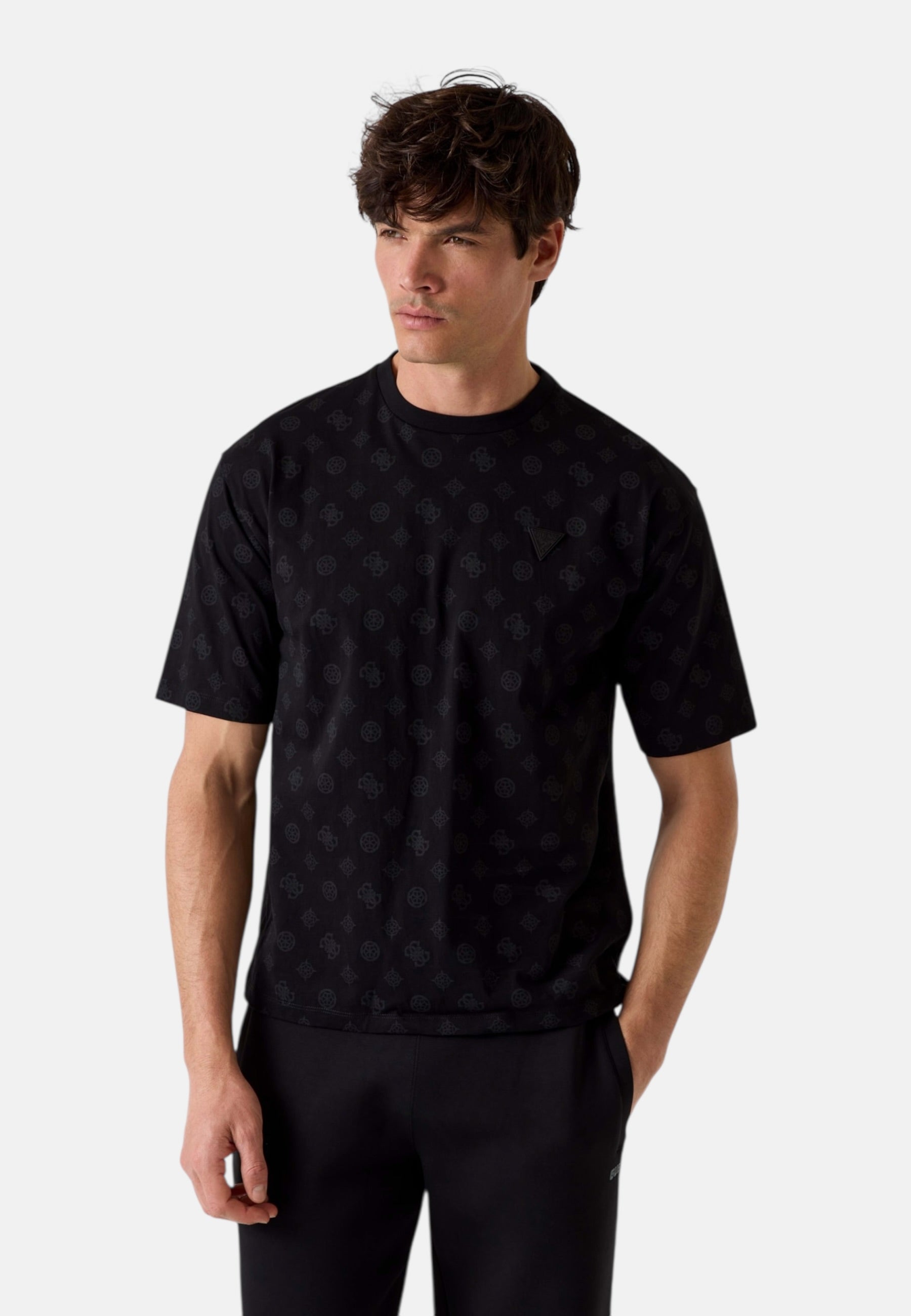 T-Shirt Manica Corta Uomo Guess 4G Peony Allover Ovidio Z6GI07K2852