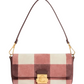 Borsa A Spalla Donna Coccinelle Motivo Vichy, In camoscio, Chiusura con dettaglio lock C-Me Lock Vi.p E1V5S120201