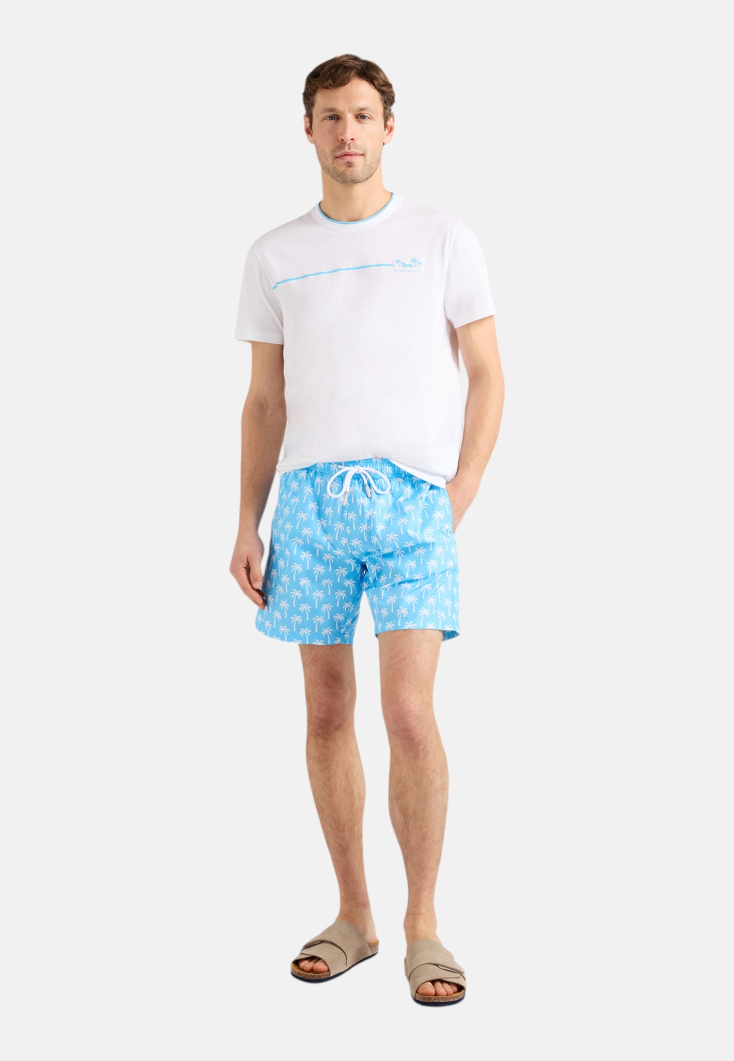 T-Shirt Manica Corta Uomo Harmont & Blaine Con Stampa Mare  IRQ421021055