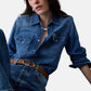 Camicia Manica lunga Donna Liu Jo In Denim  UA6339D4851