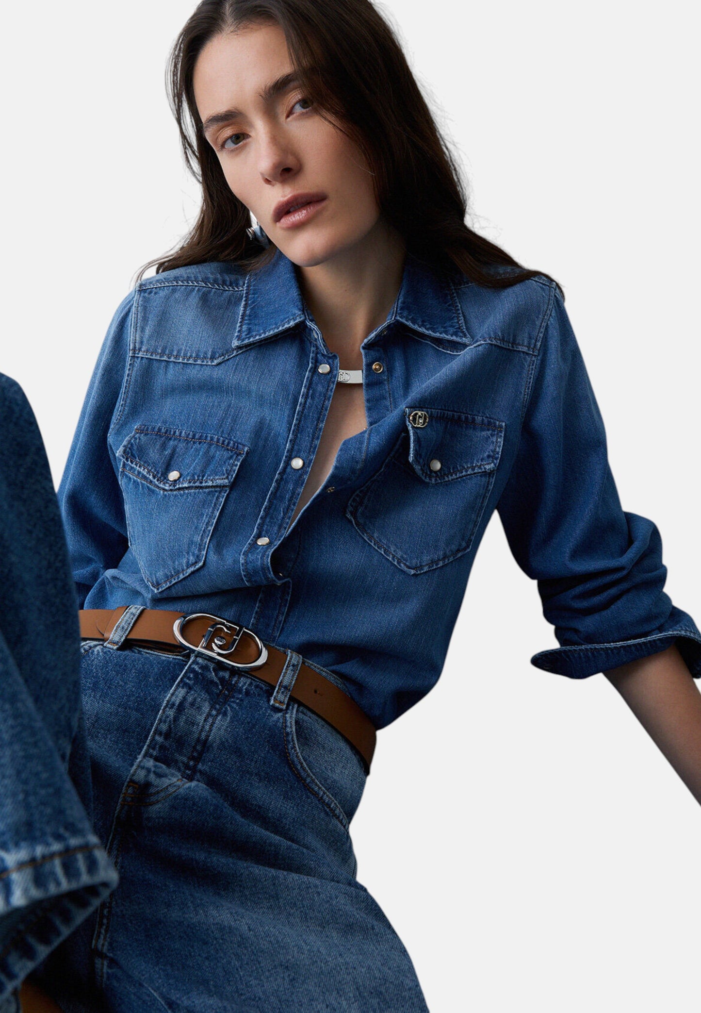 Camicia Manica lunga Donna Liu Jo In Denim  UA6339D4851