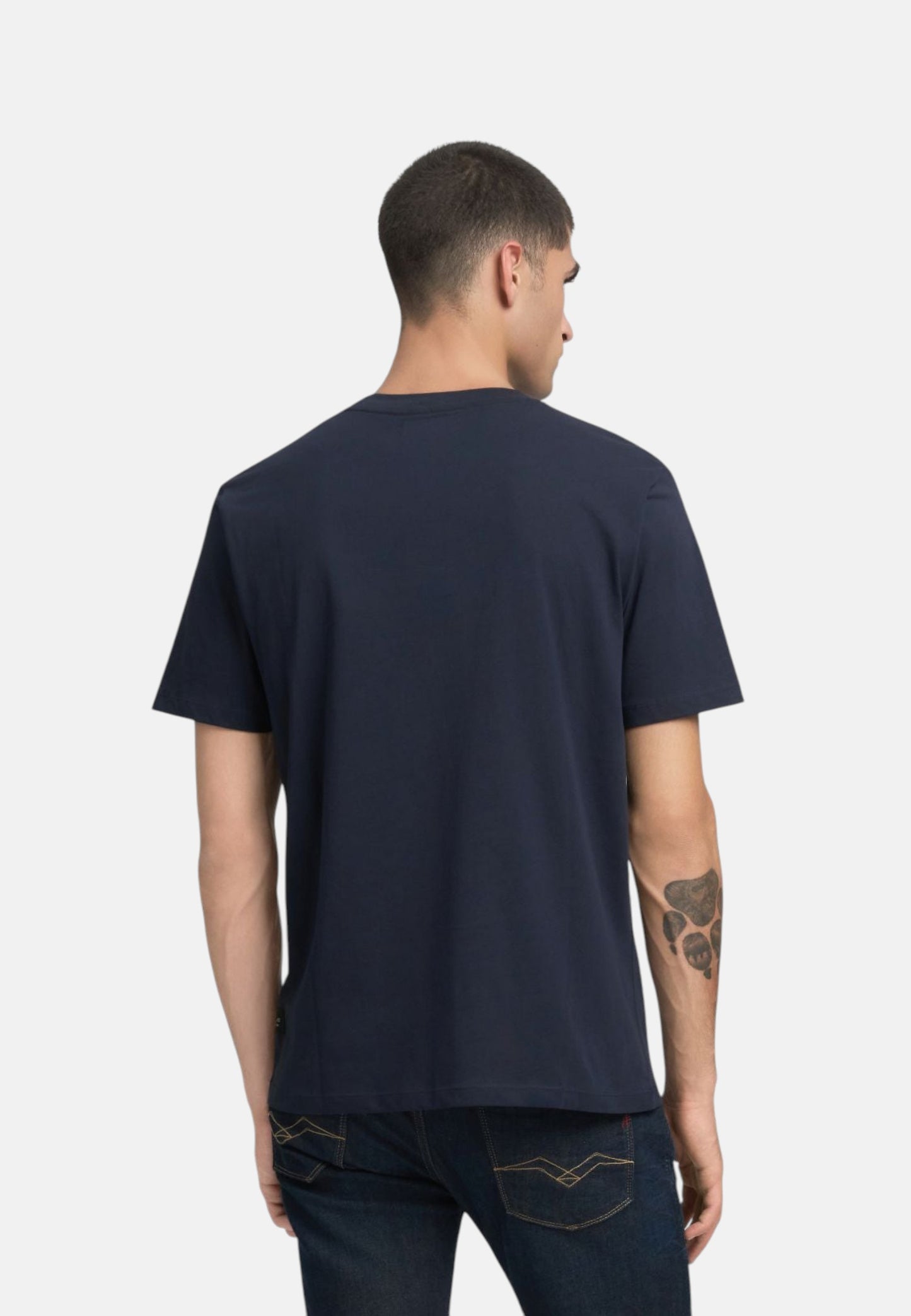 T-Shirt Manica Corta Uomo Replay In Jersey Con Lettering  M3098 .000.2660