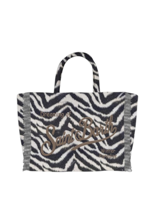 Borsa A Mano Donna Mc2 Saint Barth Zebra Embroidery Colette Felt COL0037