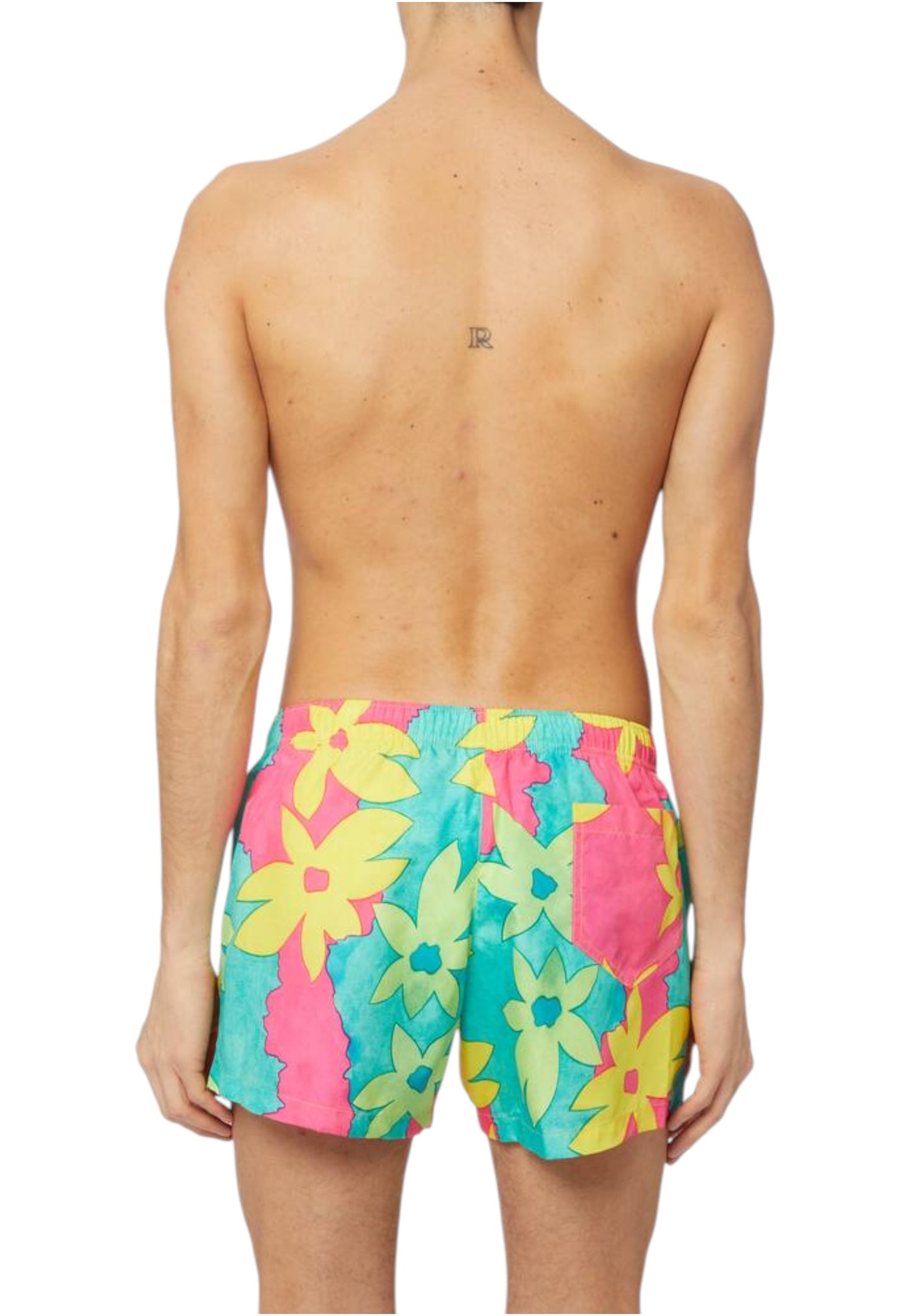 Costume da bagno Short Uomo Moschino Floreale Con Placca Moschino In Metallo  V 611623051