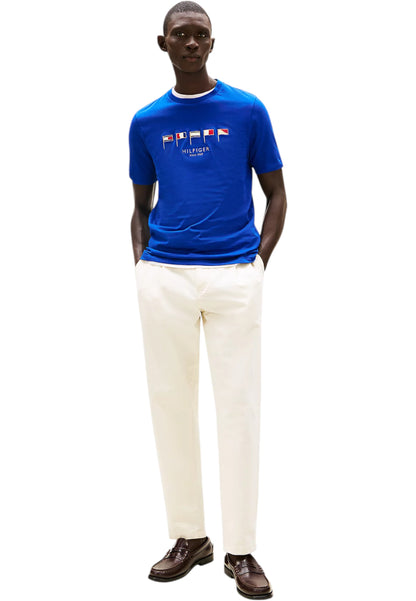 T-Shirt Manica Corta Uomo Tommy Hilfiger  Hilfiger Multi Flags