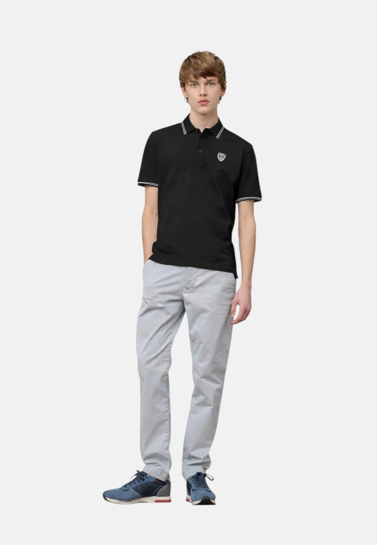 Polo Manica Corta Uomo Blauer  Agassiz 26SBLUT02293