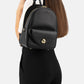 Zaino  Donna Braccialini Zaino compatto, Singolo con tracolle regolabili, Chiusura con zip, Due tasche interne, una con zip e una aperta, Dettaglio boule in metallo dorato, Dimensioni: 24 x 10 x 30 Cm Ariel B19434PP
