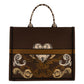 Borsa A Mano Donna Braccialini Tote, Doppio con tracolla removibile e regolabile, Con pochette interna removibile, Stampa ramage con motivo ornamentale, Dimensioni: 41.5 x 18 x 34 Cm Queen B19280TY