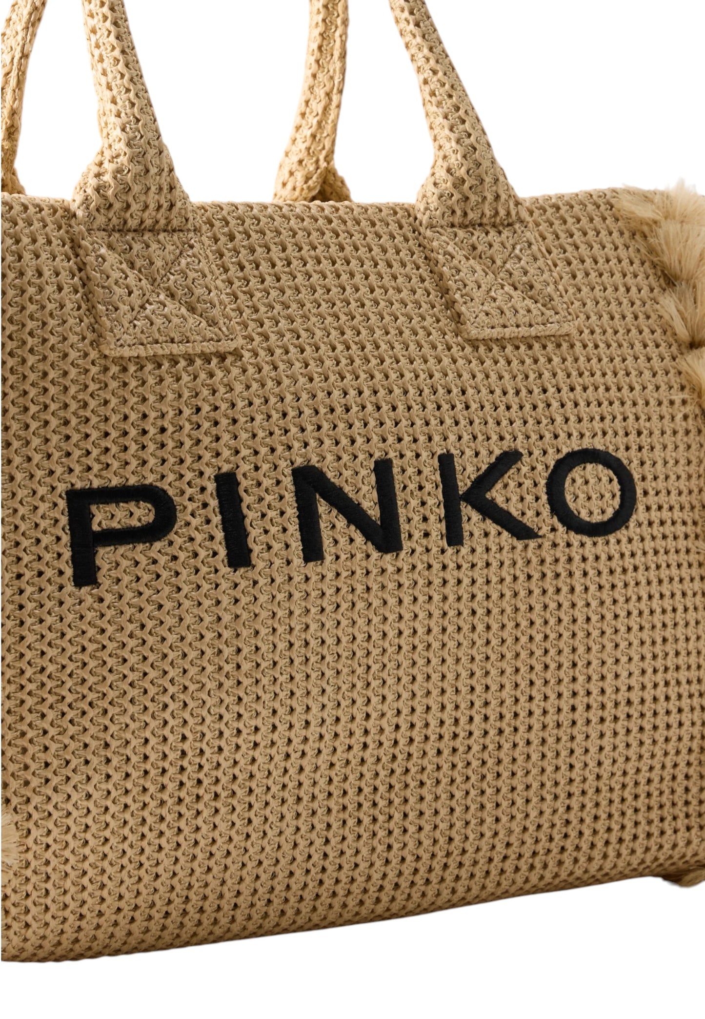 Borsa A Mano Donna Pinko In Rafia Beach Shopper 106673A39Y