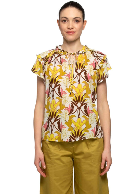 Blusa Manica Corta Donna Kocca  Linress P23PBL9192AAFA2763