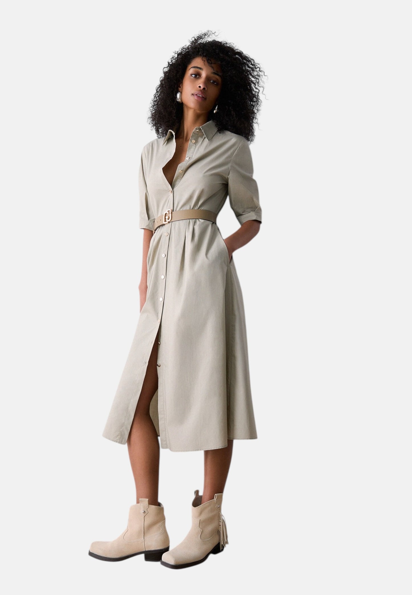 Vestito Midi Donna Liu Jo In Popeline Linea 3.0 WA6349T4853