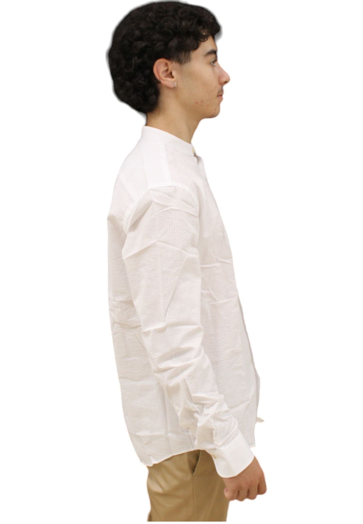 Camicia Manica lunga Uomo QB24 Collo Coreana  CFC0114985003