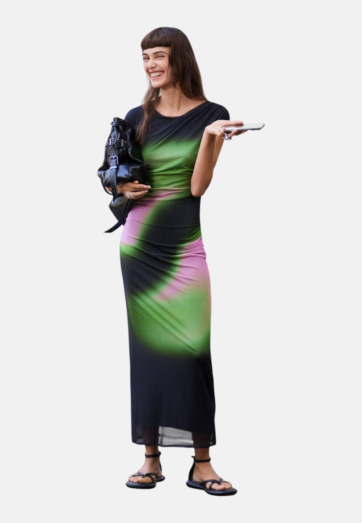 Vestito Lungo Donna Desigual Motivo grafico, Fit regular, In tulle, Manica corta Cracovia 26WWVK32