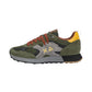 Sneakers Basse Uomo Sun68 Stile Running, Nylon E Suede, Maxi Logo, Outdoor Jaki Outdoor Z46124