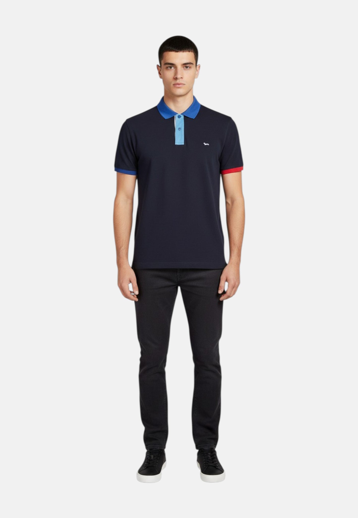 Polo Manica Corta Uomo Harmont & Blaine Con Collo E Orli A Contrasto  LRQ417020862