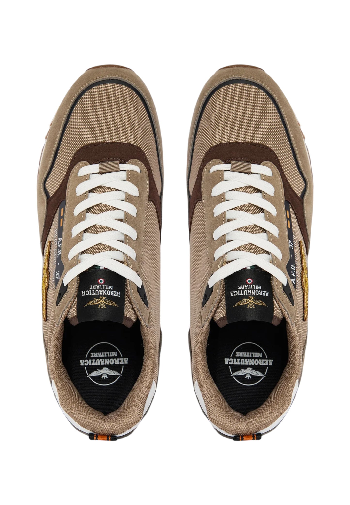 Sneakers Basse Uomo Aeronautica Militare Con Patch AM E Aquila  261SC0288UCT03545