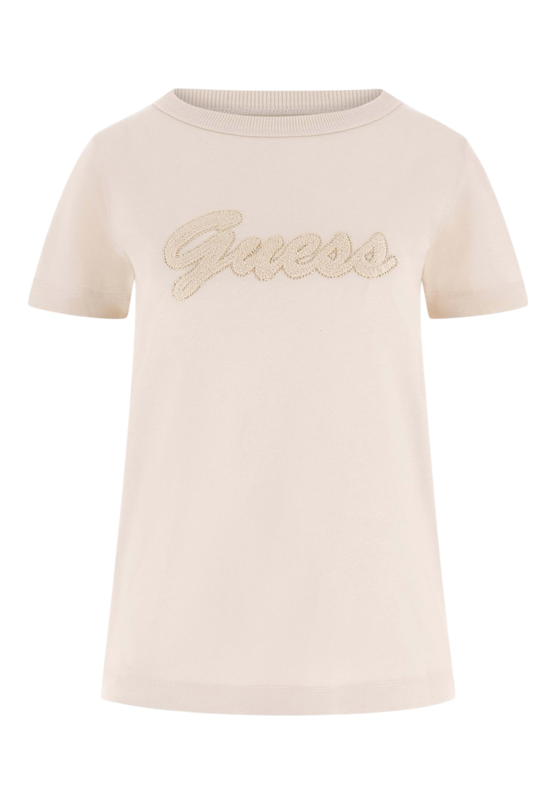T-Shirt Manica Corta Donna Guess  3D Guess Script W6GI08K3023