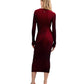 Vestito Midi Donna Desigual Effetto degrad�, Fit slim, Manica lunga, Collo alto, Viscosa Lenzing EcoVero Bloody 26WWVF03