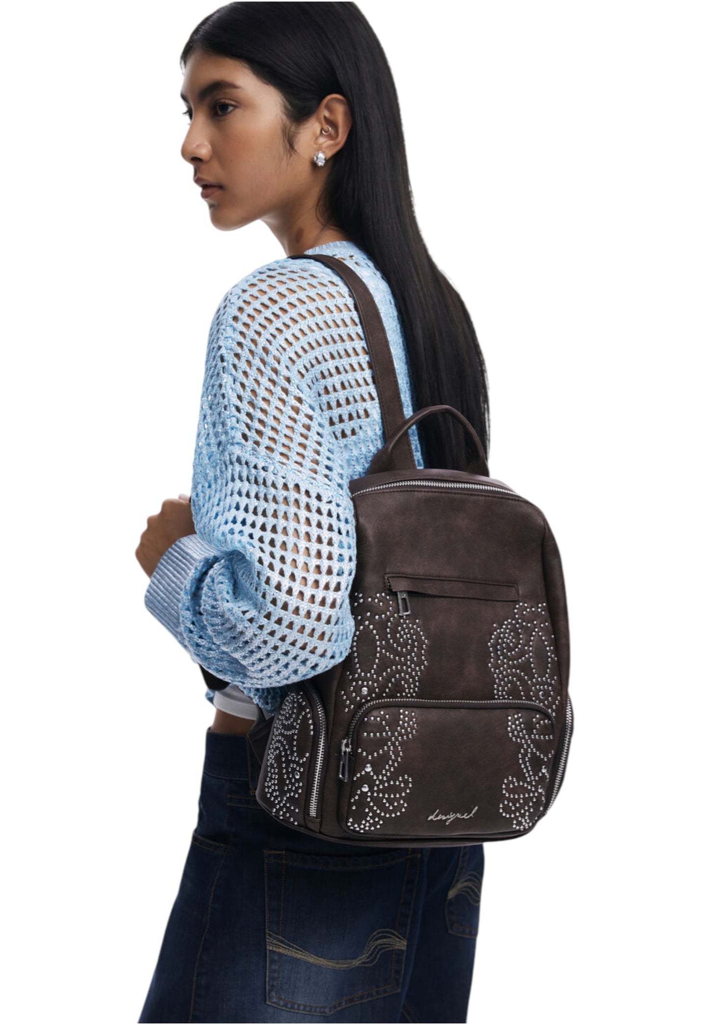 Zaino  Donna Desigual  Poker Face Chester Mini Choco 25WAKP22