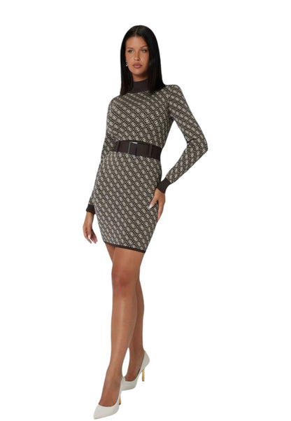 Vestito Corto Donna Guess Con Cintura Lise 4G W4BK43Z37K0