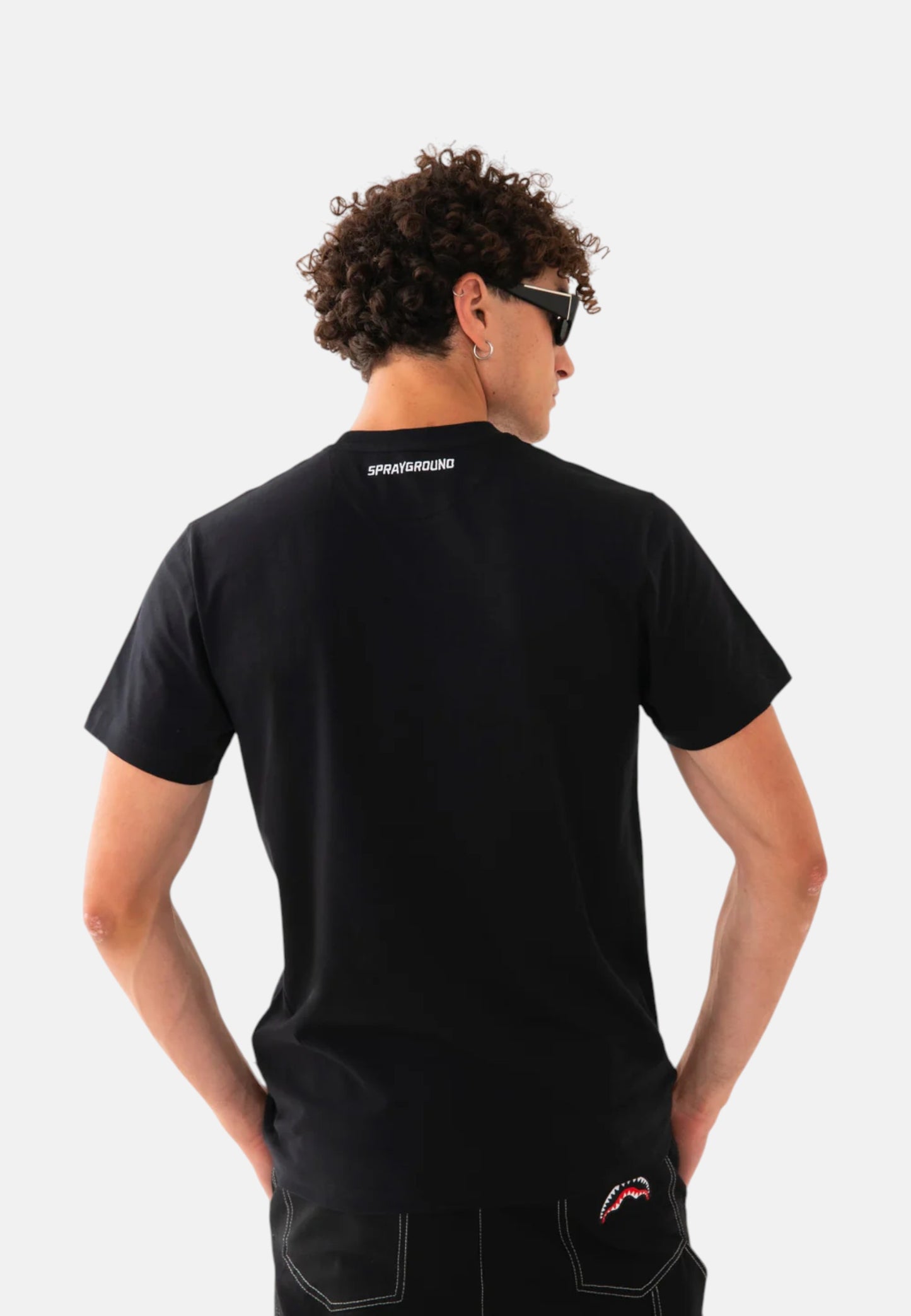 T-Shirt Manica Corta Uomo Sprayground  Scribble Embroidery Shark Reg SP862