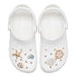 Accessori calzature  Donna Crocs  Gold Seashell 5 Pack CR.6041