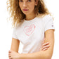T-Shirt Manica Corta Donna Tommy Jeans  Tjw Slim Sh Heart DW0DW21390