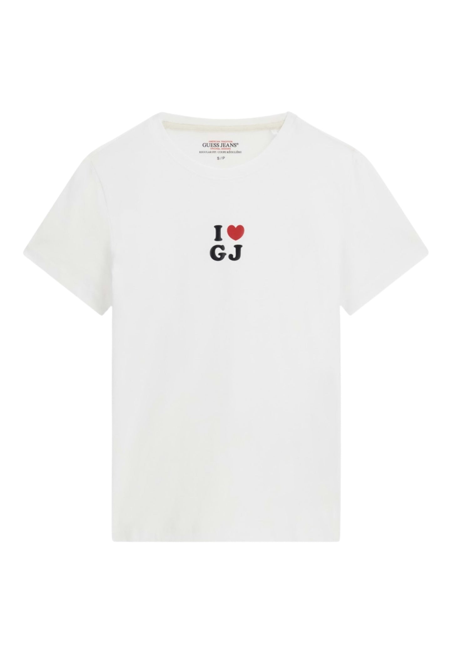 T-Shirt Manica Corta Donna Guess  Gj I Love Gj Reg W6GI45K8HM0